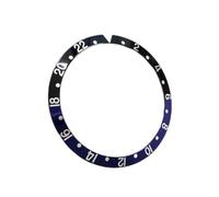ZONABSQQ Bisel de reloj de 36,5 mm, bisel de reloj retro, lámina de aluminio, accesorios for relojes de hombre, piezas de reparación de relojes de 30,7 mm a 36,5 mm(Black blue)