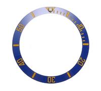 ZONABSQQ Bisel de reloj de 38 mm, esfera de cerámica, diámetro interior de 30,7 mm, anillo de bisel for reloj de hombre, piezas de repuesto, accesorios(Blue1)