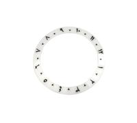 ZONABSQQ Bisel de reloj de cerámica de 38 mm, bisel vintage con números arábigos, inserto de 40 mm for caja de reloj.(White1)