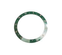 ZONABSQQ Bisel de reloj de cerámica de 38 mm, bisel vintage con números arábigos, inserto de 40 mm for caja de reloj.(Green brown1)