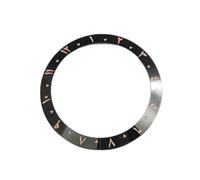 ZONABSQQ Bisel de reloj de cerámica de 38 mm, bisel vintage con números arábigos, inserto de 40 mm for caja de reloj.(Black brown1)