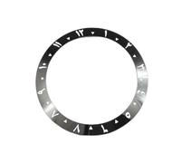 ZONABSQQ Bisel de reloj de cerámica de 38 mm, bisel vintage con números arábigos, inserto de 40 mm for caja de reloj.(Black1)