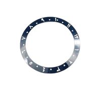 ZONABSQQ Bisel de reloj de cerámica de 38 mm, bisel vintage con números arábigos, inserto de 40 mm for caja de reloj.(Sapphire1)