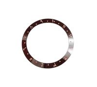 ZONABSQQ Bisel de reloj de cerámica de 38 mm, bisel vintage con números arábigos, inserto de 40 mm for caja de reloj.(Brown1)