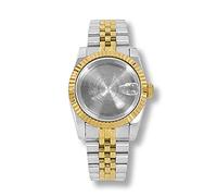 ZONABSQQ Caja de reloj de 36 mm + correa NH35/36 adecuada for accesorios de reloj Correa Fondo sólido Cristal de zafiro Cambio de caja(Type 2)