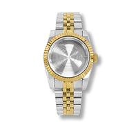 ZONABSQQ Caja de reloj de 36 mm + correa NH35/36 adecuada for accesorios de reloj Correa Fondo sólido Cristal de zafiro Cambio de caja(Type 1)