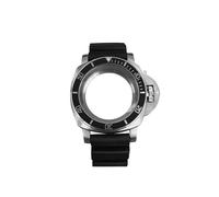 ZONABSQQ Caja de reloj de 42 mm + correa de acero inoxidable NH35/NH36/4R/7S, correa de goma for piezas de modificación de reloj.(9)