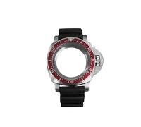 ZONABSQQ Caja de reloj de 42 mm + correa de acero inoxidable NH35/NH36/4R/7S, correa de goma for piezas de modificación de reloj.(11)