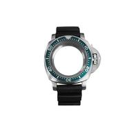 ZONABSQQ Caja de reloj de 42 mm + correa de acero inoxidable NH35/NH36/4R/7S, correa de goma for piezas de modificación de reloj.(16)