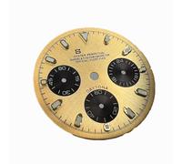 ZONABSQQ Esfera de 29,5 mm, esfera de 3 esferas, esfera de 6 agujas, adaptación literal, movimiento VK63, accesorios de reparación de relojes(13)