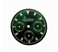 ZONABSQQ Esfera de 29,5 mm, esfera de 3 esferas, esfera de 6 agujas, adaptación literal, movimiento VK63, accesorios de reparación de relojes(2)