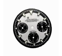 ZONABSQQ Esfera de 29,5 mm, esfera de 3 esferas, esfera de 6 agujas, adaptación literal, movimiento VK63, accesorios de reparación de relojes(6)