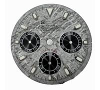 ZONABSQQ Esfera de 29,5 mm, esfera de 3 esferas, esfera de 6 agujas, adaptación literal, movimiento VK63, accesorios de reparación de relojes(11)