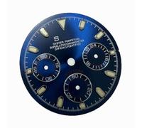 ZONABSQQ Esfera de 29,5 mm, esfera de 3 esferas, esfera de 6 agujas, adaptación literal, movimiento VK63, accesorios de reparación de relojes(3)