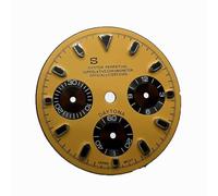 ZONABSQQ Esfera de 29,5 mm, esfera de 3 esferas, esfera de 6 agujas, adaptación literal, movimiento VK63, accesorios de reparación de relojes(15)