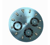 ZONABSQQ Esfera de 29,5 mm, esfera de 3 esferas, esfera de 6 agujas, adaptación literal, movimiento VK63, accesorios de reparación de relojes(16)