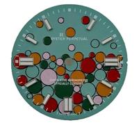 ZONABSQQ Esfera de reloj Calibre NH35 Diámetro de la esfera 28,5 mm Esfera modificada Accesorios de reloj(B)