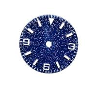 ZONABSQQ Esfera de reloj con esfera azul cielo estrellado, esfera de 28,5 mm, compatible con movimiento NH35/NH36, piezas de reloj, piezas de repuesto(NO.2)