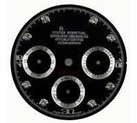 ZONABSQQ Esfera de reloj con tachuelas doradas/plateadas VK63, ajuste de esfera de concha, diámetro de esfera de 28,5 mm, piezas de reparación de reloj(A)