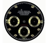 ZONABSQQ Esfera de reloj con tachuelas doradas/plateadas VK63, ajuste de esfera de concha, diámetro de esfera de 28,5 mm, piezas de reparación de reloj(B)