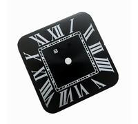 ZONABSQQ Esfera de reloj cuadrada de 27 mm sin esfera brillante, esfera con patrón solar, adecuada for accesorios de reparación de relojes NH35/36(3)