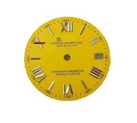 ZONABSQQ Esfera de reloj de 28,5 mm con patrón solar y letras romanas, compatible con piezas de reparación de relojes NH35/36.(19)