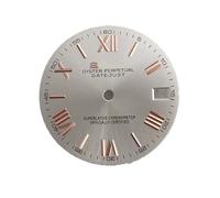 ZONABSQQ Esfera de reloj de 28,5 mm con patrón solar y letras romanas, compatible con piezas de reparación de relojes NH35/36.(3)