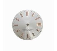 ZONABSQQ Esfera de reloj de 28,5 mm con uña de raya solar y esfera laminar verde. Adecuada for accesorios de reparación de relojes NH35/4R.(6)