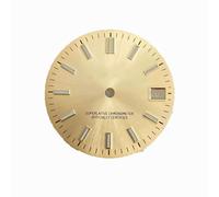 ZONABSQQ Esfera de reloj de 28,5 mm con uña de raya solar y esfera laminar verde. Adecuada for accesorios de reparación de relojes NH35/4R.(20)