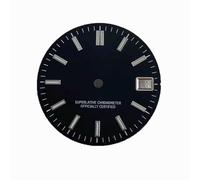 ZONABSQQ Esfera de reloj de 28,5 mm con uña de raya solar y esfera laminar verde. Adecuada for accesorios de reparación de relojes NH35/4R.(1)