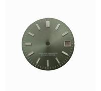 ZONABSQQ Esfera de reloj de 28,5 mm con uña de raya solar y esfera laminar verde. Adecuada for accesorios de reparación de relojes NH35/4R.(12)