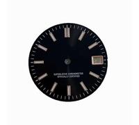 ZONABSQQ Esfera de reloj de 28,5 mm con uña de raya solar y esfera laminar verde. Adecuada for accesorios de reparación de relojes NH35/4R.(3)