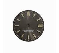 ZONABSQQ Esfera de reloj de 28,5 mm con uña de raya solar y esfera laminar verde. Adecuada for accesorios de reparación de relojes NH35/4R.(8)