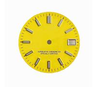 ZONABSQQ Esfera de reloj de 28,5 mm con uña de raya solar y esfera laminar verde. Adecuada for accesorios de reparación de relojes NH35/4R.(18)