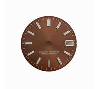 ZONABSQQ Esfera de reloj de 28,5 mm con uña de raya solar y esfera laminar verde. Adecuada for accesorios de reparación de relojes NH35/4R.(10)