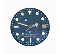 ZONABSQQ Esfera de reloj de 28,5 mm, esfera de concha, esfera laminada verde C3, adecuada for reparación de relojes NH35.(C)