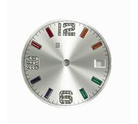 ZONABSQQ Esfera de reloj de 28,5 mm, esfera digital de dos colores, compatible con accesorios de reparación de relojes NH35/36.