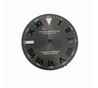 ZONABSQQ Esfera de reloj de 28,5 mm, esfera luminosa verde, accesorio de reparación de relojes compatible con NH35/NH36(8)