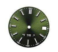 ZONABSQQ Esfera de reloj de 28,5 mm, esfera modificada con registro BGW9, esfera luminosa azul y verde, accesorios de reloj modificados for movimientos NH35 y NH36.(Army green)