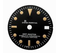 ZONABSQQ Esfera de reloj de 28,5 mm for NH34, NH35, movimiento, esfera GMT, piezas de reparación de relojes(B)