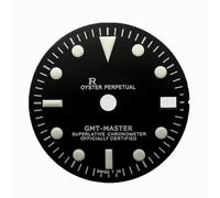 ZONABSQQ Esfera de reloj de 28,5 mm for NH34, NH35, movimiento, esfera GMT, piezas de reparación de relojes(A)