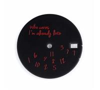 ZONABSQQ Esfera de reloj de 28,5 mm, ya con retraso for el movimiento mecánico NH35 NH36, accesorios de esfera de reloj 007(7)