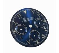 ZONABSQQ Esfera de reloj de 29,5 mm con números arábigos, compatible con el movimiento VK63, accesorios de reparación.(5)