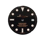 ZONABSQQ Esfera de reloj de 29 mm con acabado en oro rosa y laminado verde literal, como 2813.8200.8205.8215.4813.T16