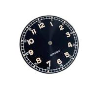 ZONABSQQ Esfera de reloj de 33,5 mm modificada for calibre NH35/NH36/4R/7S. Esfera verde luminosa, con fecha única o sin fecha y logotipo S.(Style5)