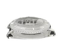 ZONABSQQ Esfera de reloj de 40 mm, caja transparente, movimiento NH35/NH36/4R, caja luminosa de acrílico verde, rotación unidireccional, accesorios for reloj.