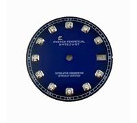 ZONABSQQ Esfera de reloj NH35/36 de 28,5 mm con patrón solar y esfera de diamantes, ideal for reparación de relojes.(15)