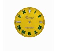 ZONABSQQ Esfera del reloj de 28,5 mm con esfera laminar azul hielo, compatible con NH35/NH36(11)