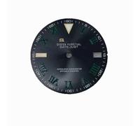 ZONABSQQ Esfera del reloj de 28,5 mm con esfera laminar azul hielo, compatible con NH35/NH36(2)