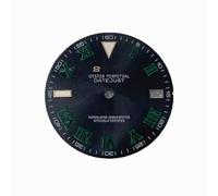 ZONABSQQ Esfera del reloj de 28,5 mm con esfera laminar azul hielo, compatible con NH35/NH36(3)